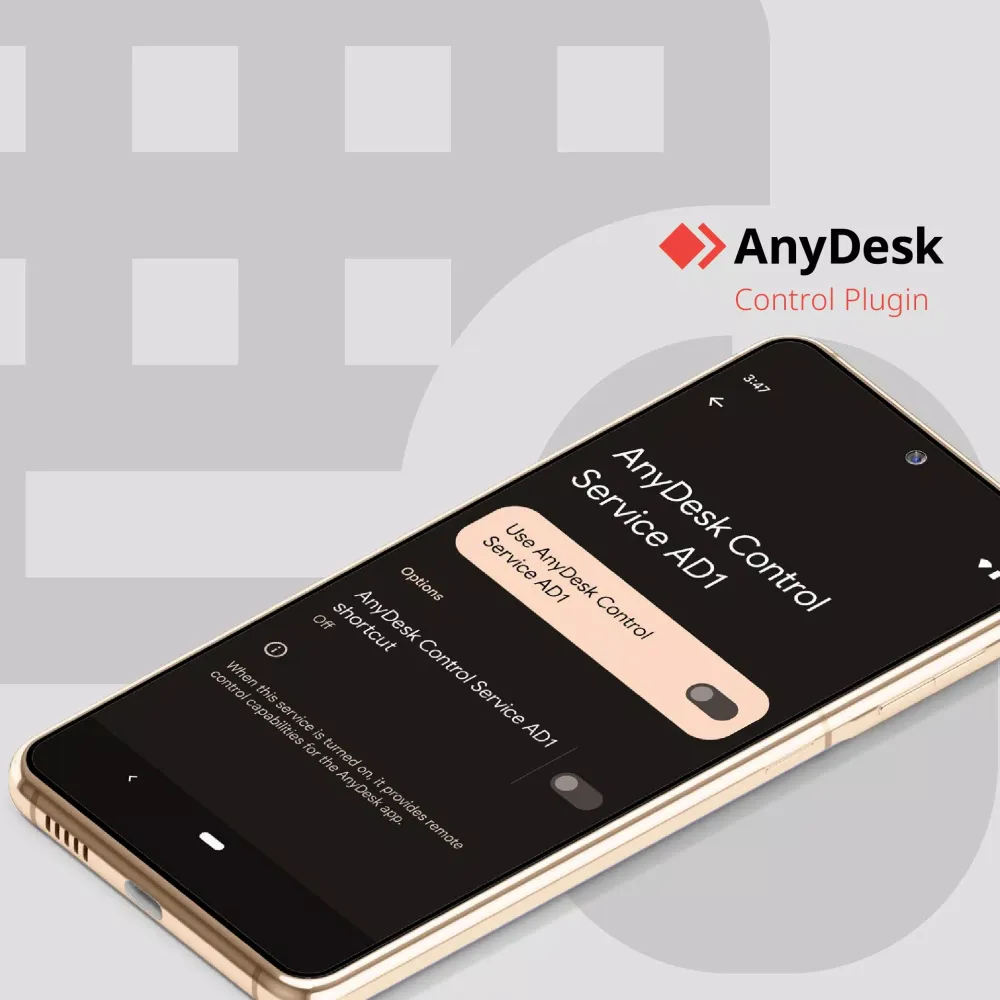 Tangkapan layar AnyDesk plugin ad1