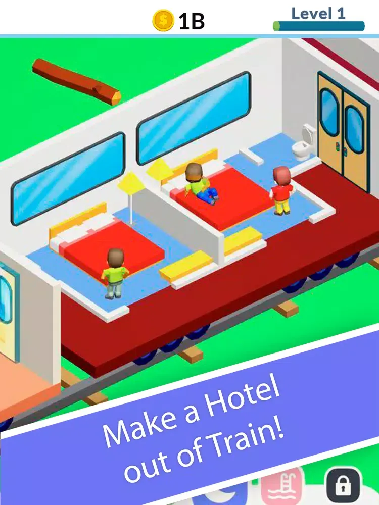 Ảnh chụp màn hình của Train Hotel Tycoon iPad 
