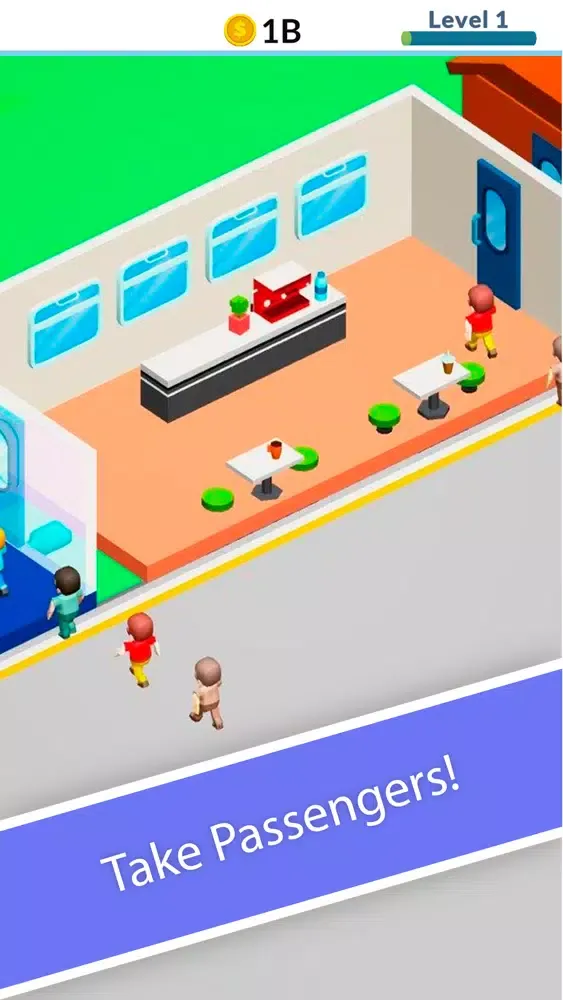 Ảnh chụp màn hình của Train Hotel Tycoon
