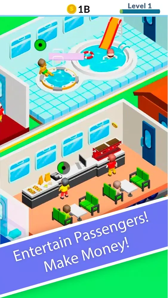 Ảnh chụp màn hình của Train Hotel Tycoon