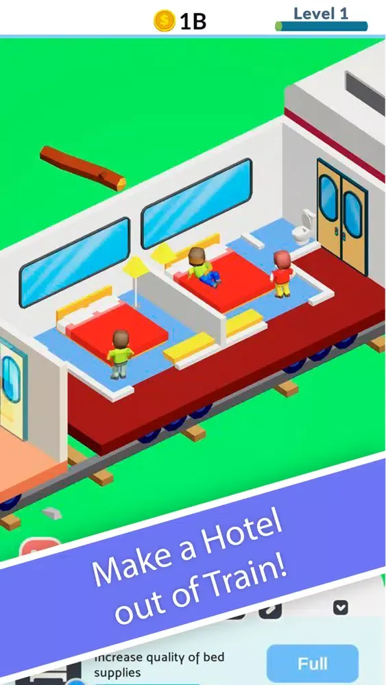 Ảnh chụp màn hình của Train Hotel Tycoon