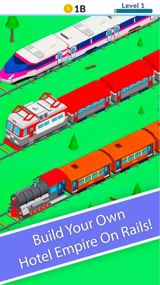 Ảnh chụp màn hình của Train Hotel Tycoon