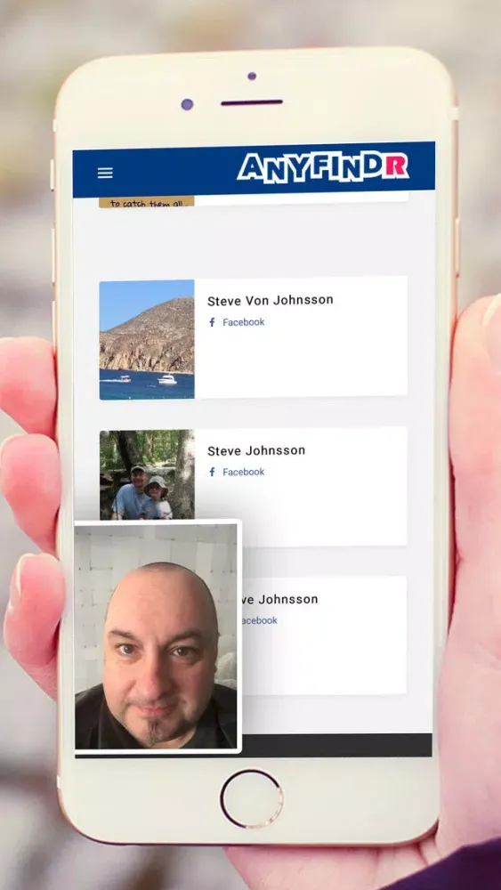 تصاویر anyfindR - Find any person online in one search