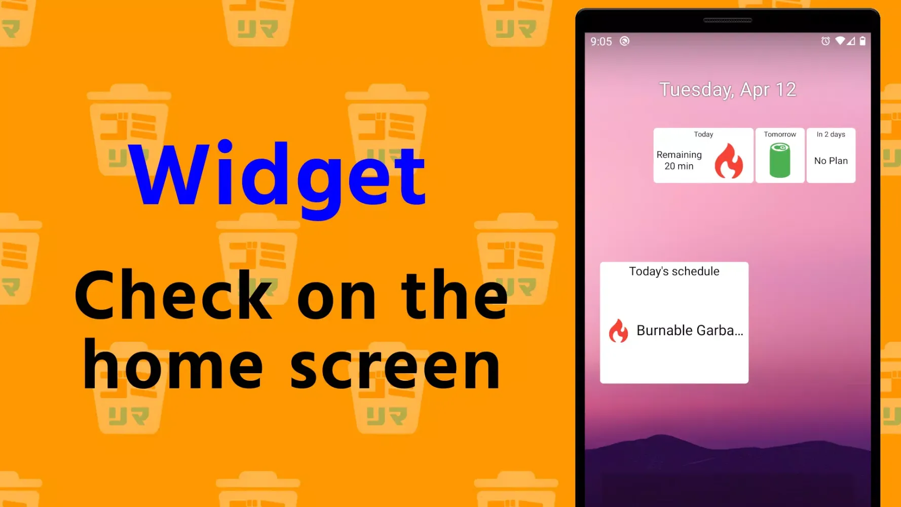 Garbage Reminder Screenshots
