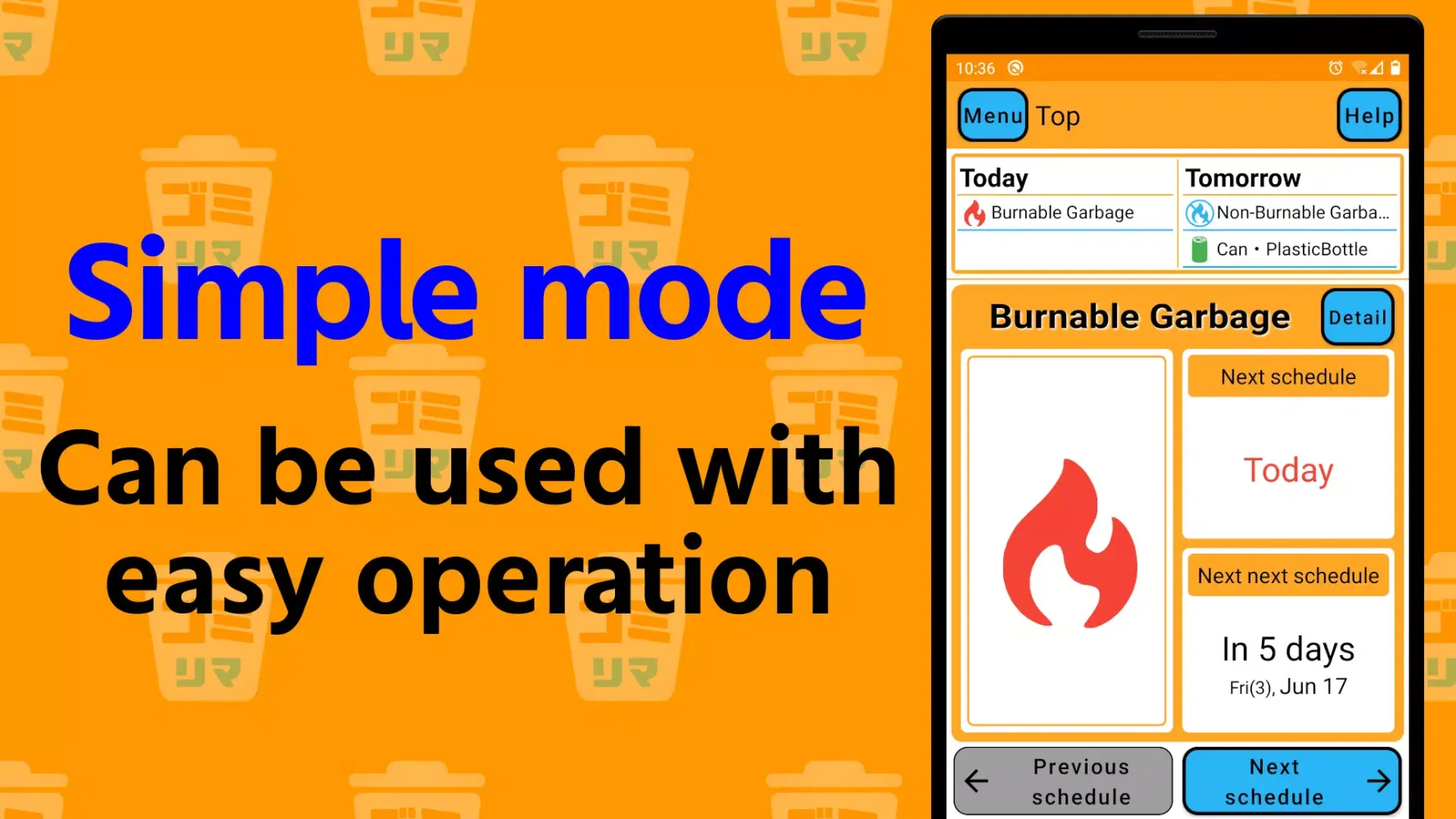 Garbage Reminder Screenshots