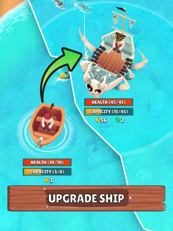 Ảnh chụp màn hình của Fish and Ships iPad 