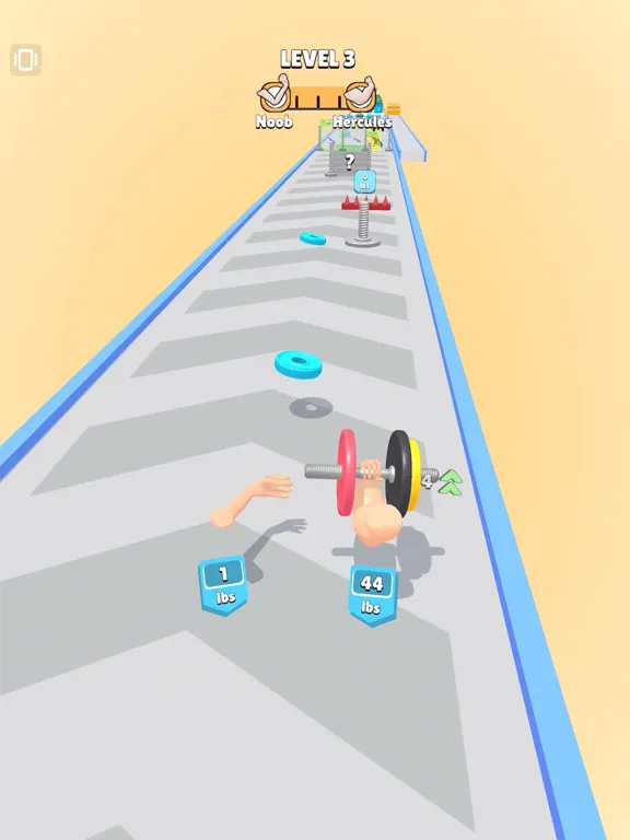 Tangkapan skrin Gains Rush iPad 