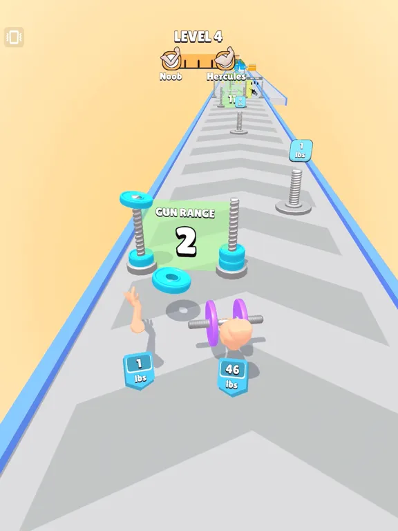Tangkapan skrin Gains Rush iPad 