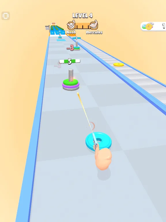 Tangkapan skrin Gains Rush iPad 