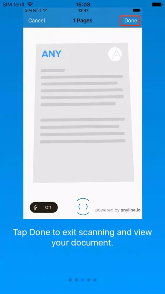 Скриншоты Anyline Document Scanner
