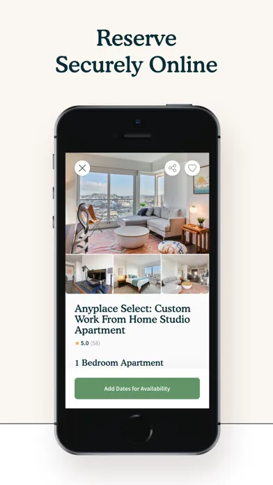 Capturas de tela do Anyplace - Furnished Rentals