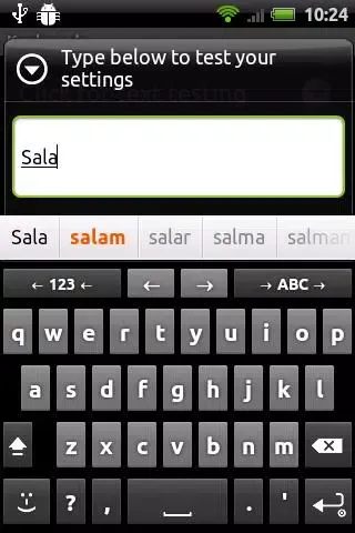 Ảnh chụp màn hình của Persian for AnySoftKeyboard