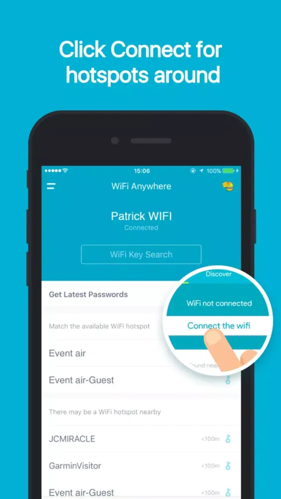 Captures d'écran de WiFi Anywhere-Hotspot Analyzer