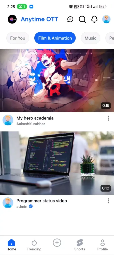 Anytime OTT Screenshots