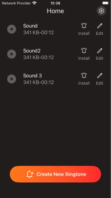 ภาพหน้าจอของ Anytunz Ringtones