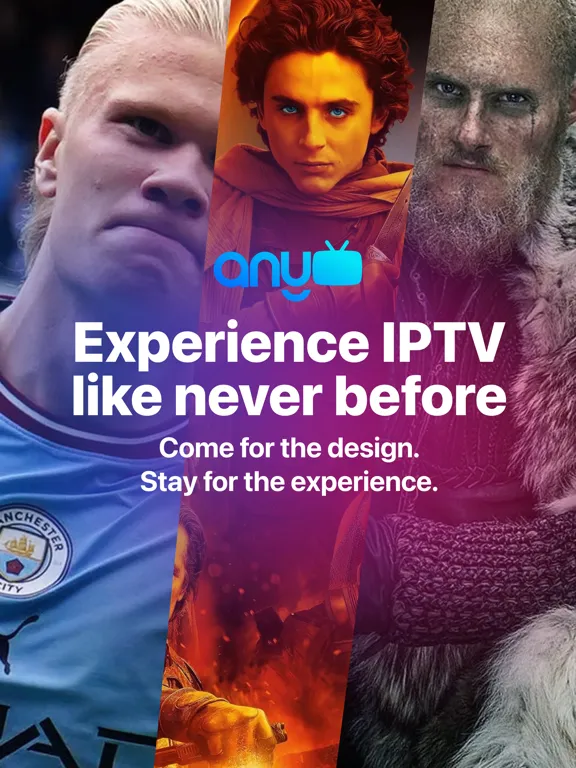 Capturas de tela do AnyTV - IPTV Player iPad 