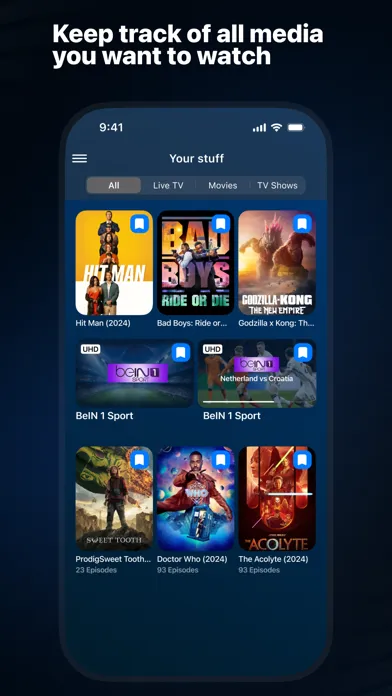 Capturas de tela do AnyTV - IPTV Player