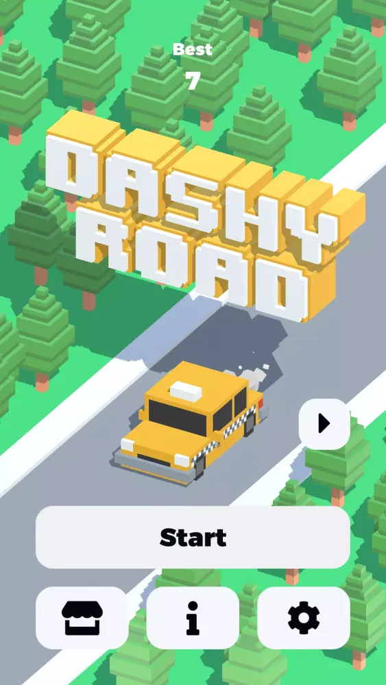 Capturas de tela do Dashy Road