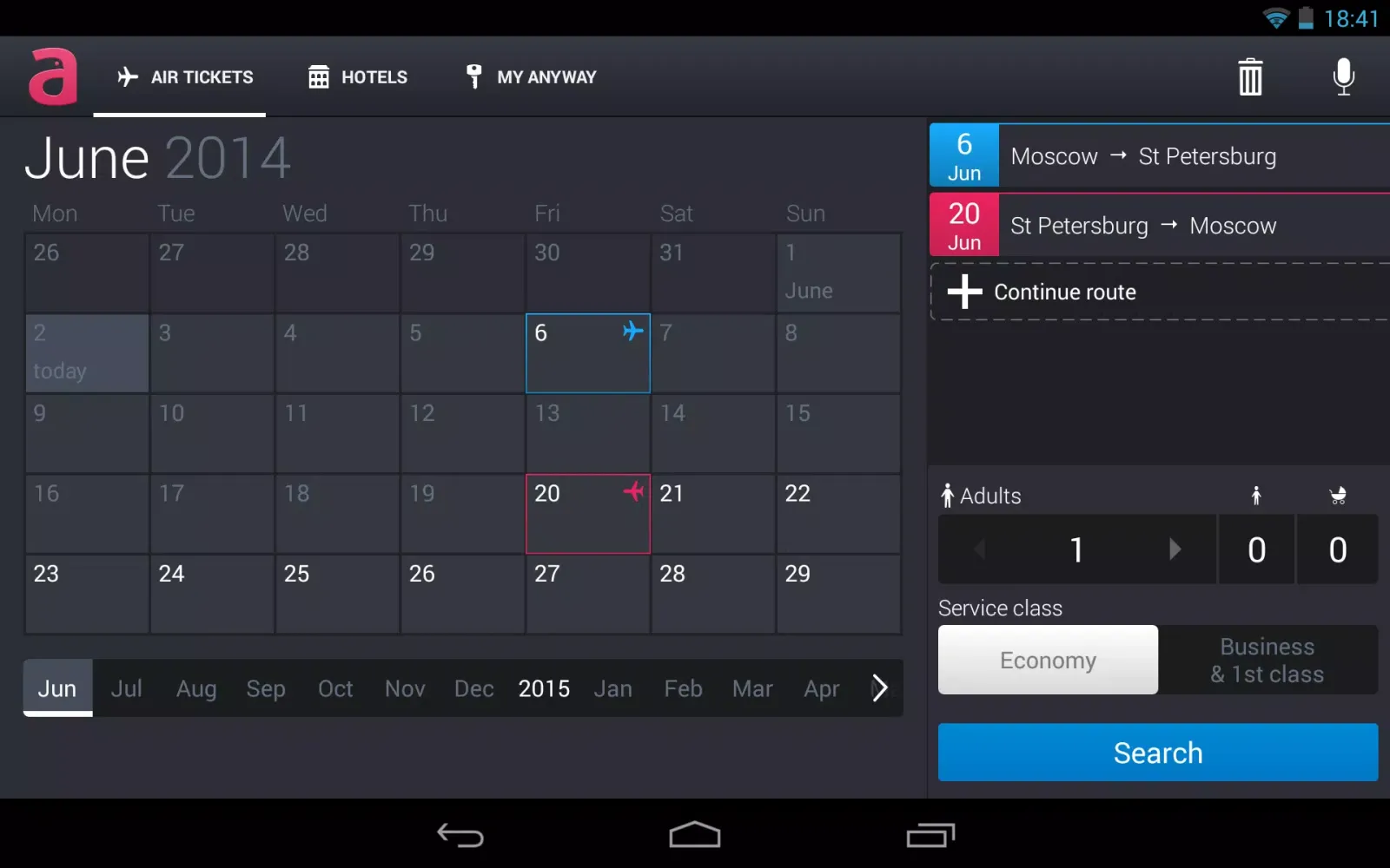 Capturas de pantalla de Anywayanyday