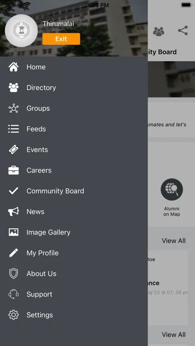 Zrzuty ekranu AOA Connect Association