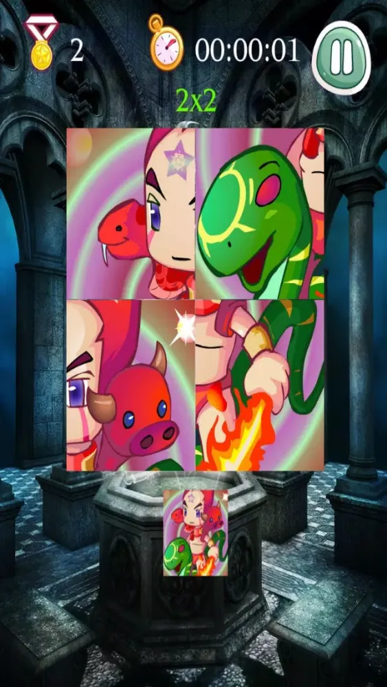 Capturas de tela do Magic Cards Puzzle - AoAo Children Puzzles