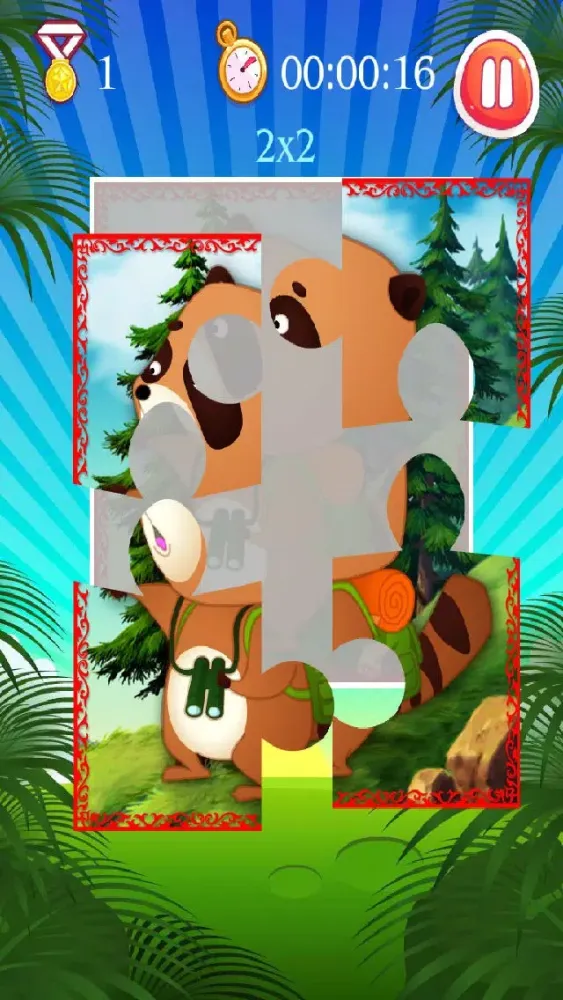 Southern Bear Animal Puzzle - AoAo Children Puzzles应用截图