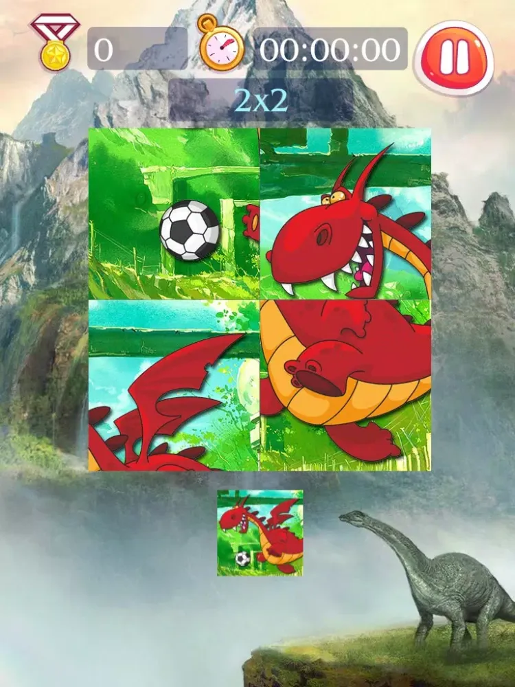 Dinosaur Puzzle - AoAo Children Puzzles iPad  Screenshots