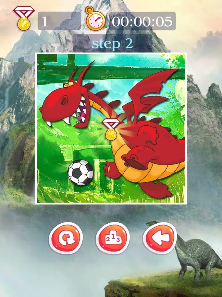 Dinosaur Puzzle - AoAo Children Puzzles iPad  Screenshots