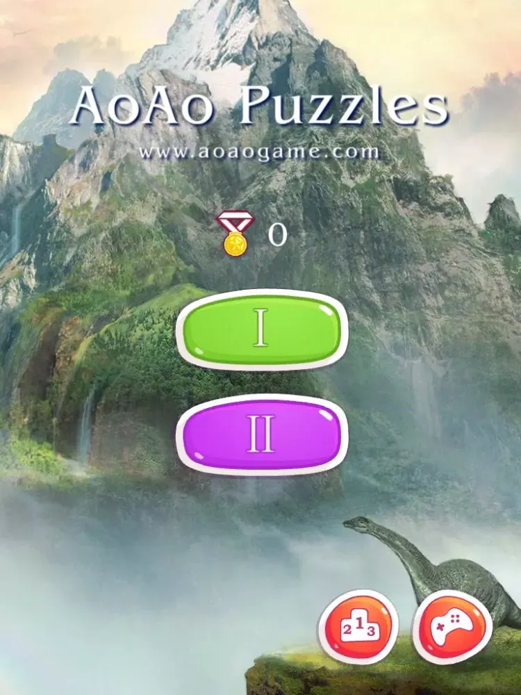 Dinosaur Puzzle - AoAo Children Puzzles iPad  Screenshots