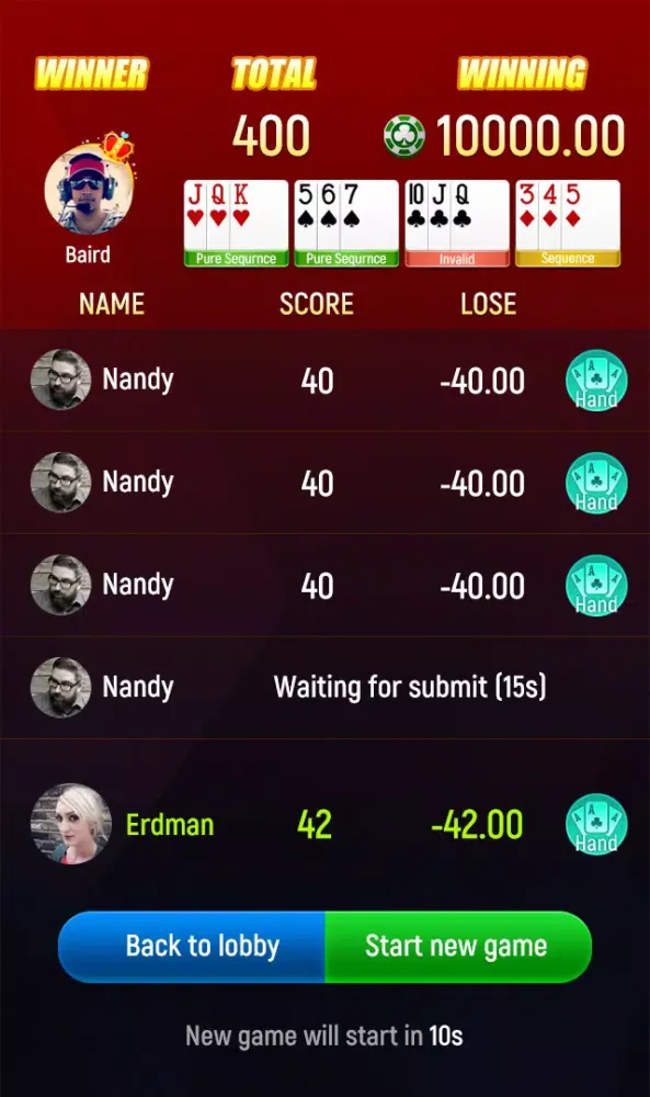 Capturas de pantalla de Rummy Shark