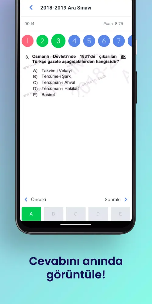 AÖF Soru, AÖF Çıkmış Sorular Screenshots