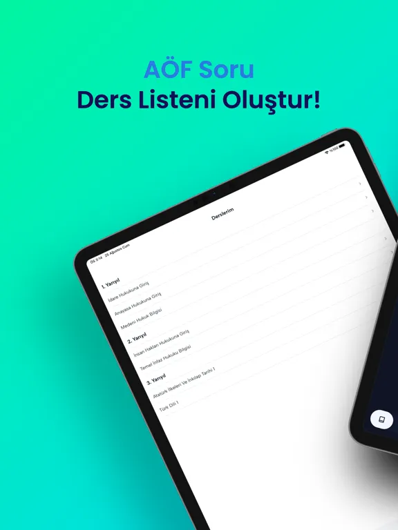AÖF Soru iPad  Ekran Görüntüleri