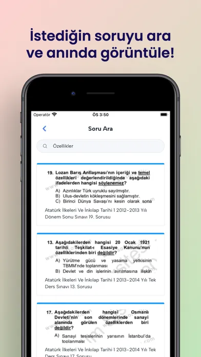 AÖF Soru Ekran Görüntüleri