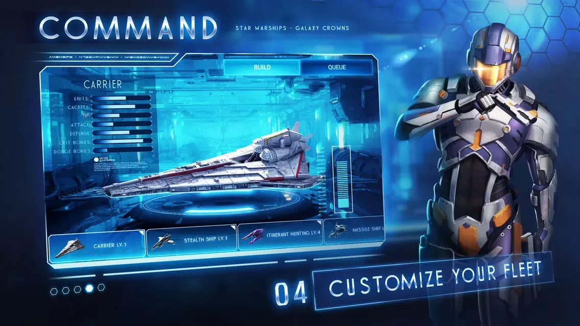 Captures d'écran de Star Warships: Galaxy Crowns