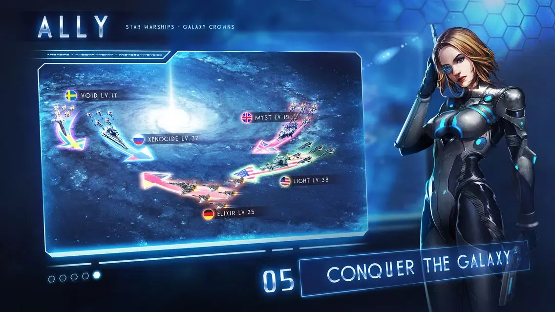 Captures d'écran de Star Warships: Galaxy Crowns