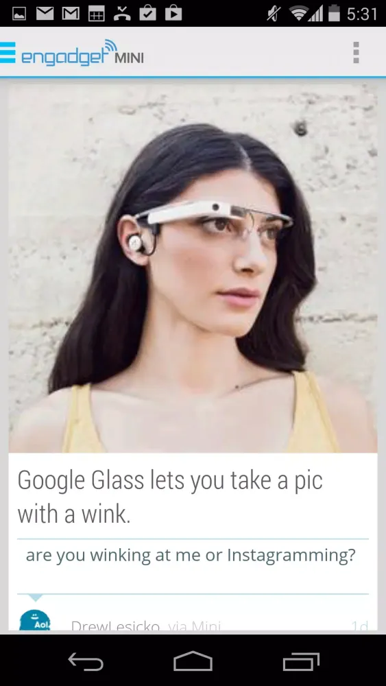 Engadget Mini Screenshots
