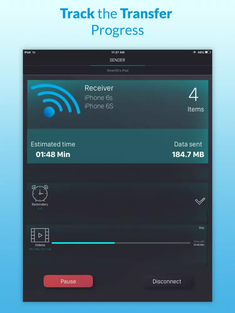Screenshot di SmartIO - Content Transfer App iPad 