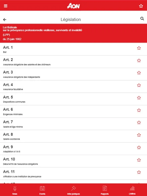 Aon BVG LPP iPad  স্ক্রিনশট