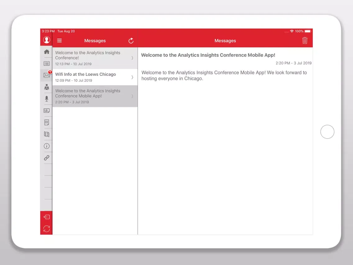 Capturas de pantalla de Aon Events iPad 