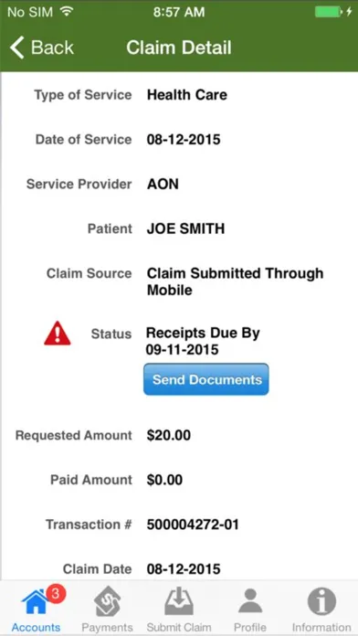 Zrzuty ekranu Reimburse Me