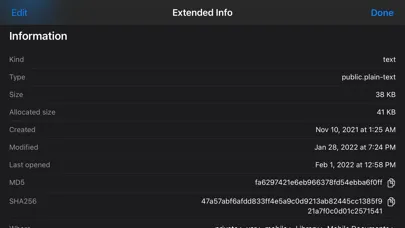 Extended File Info Ekran Görüntüleri