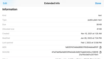 Extended File Info Ekran Görüntüleri