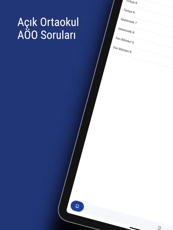 Zrzuty ekranu Açık Ortaokul iPad 