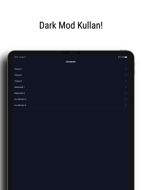 Zrzuty ekranu Açık Ortaokul iPad 