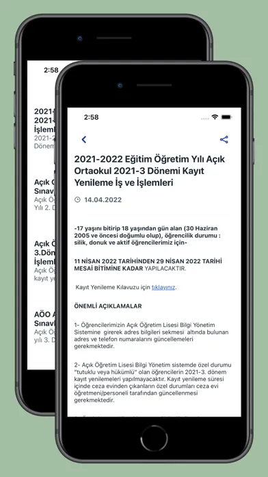Zrzuty ekranu Açık Ortaokul