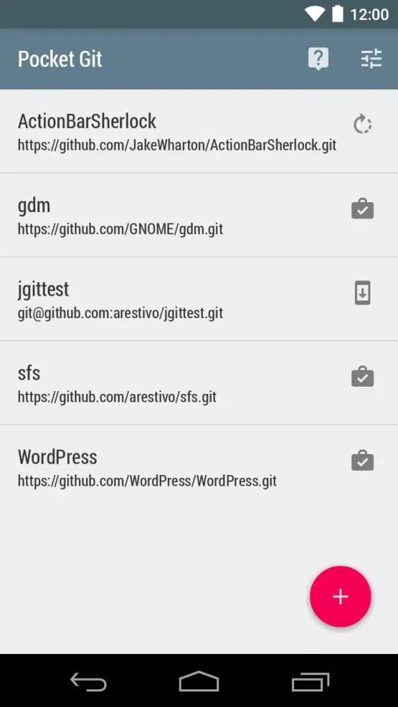 تصاویر Pocket Git