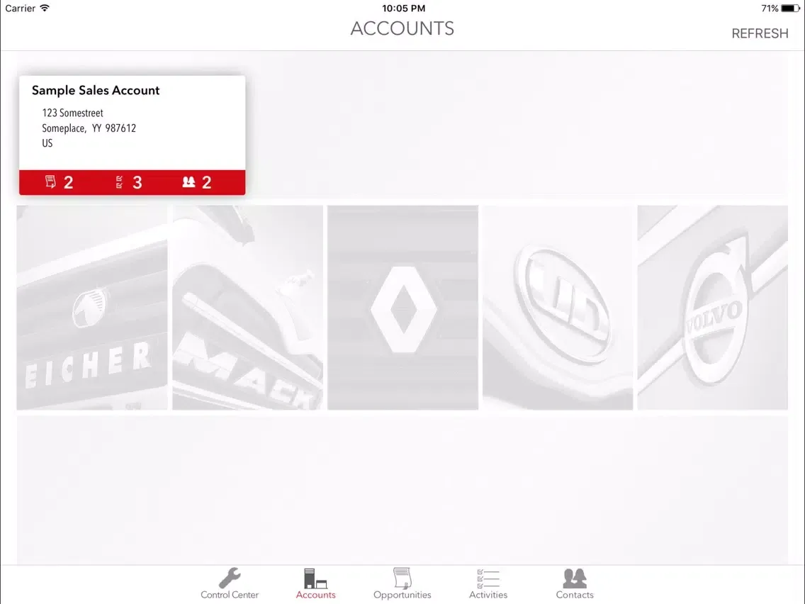 Customer View 360 Mobile iPad 应用截图