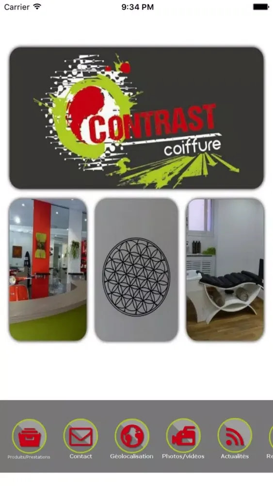 ภาพหน้าจอของ Contrast Coiffure