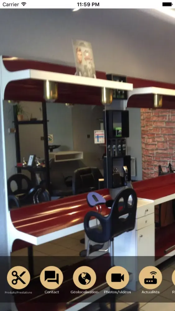 Tangkapan skrin Yoann Dumont Coiffeur Barbier