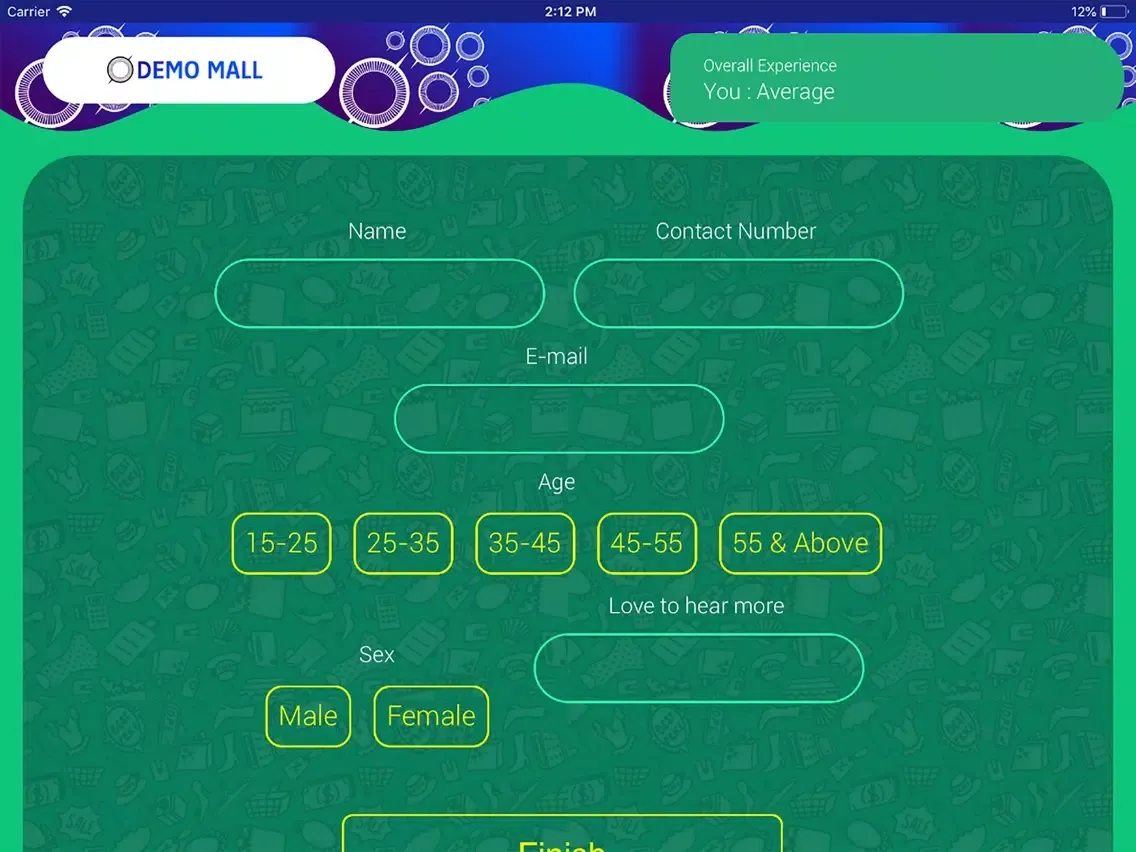 Capturas de tela do Scoop Survey iPad 